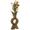 Unique Style Galvanized Gold Metal Design Large Floor Vase for Entryway, Living Room or Dining Room, 28 inTall Rustic Iron Home Decor Accent with Distressed Finish - Vase for Flowers, Branches, or Greenery